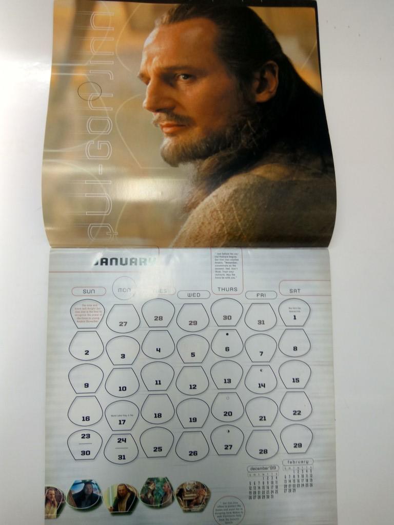 Calendario: CALENDARIO STAR WARS EPISODE I: AÑO 2000 (Golden Turtle 1999)