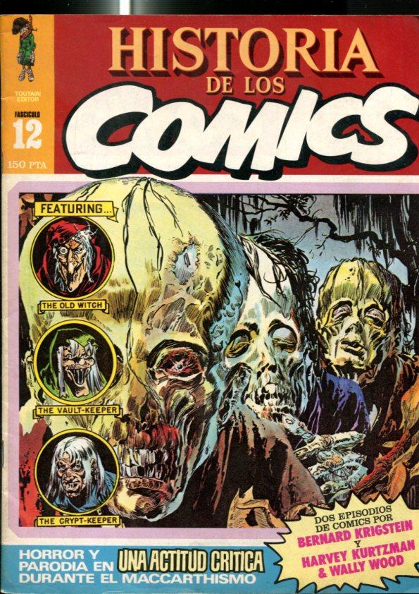 Historia de los comics numero 12:  ficha articulo sobreJerry de Fuccio, Joe Orlando, Harvey Kurtzman,