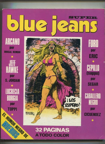 Blue Jeans numero 17: Arcano de Brocal Remohi, Lucrecia Borgia por Toppi