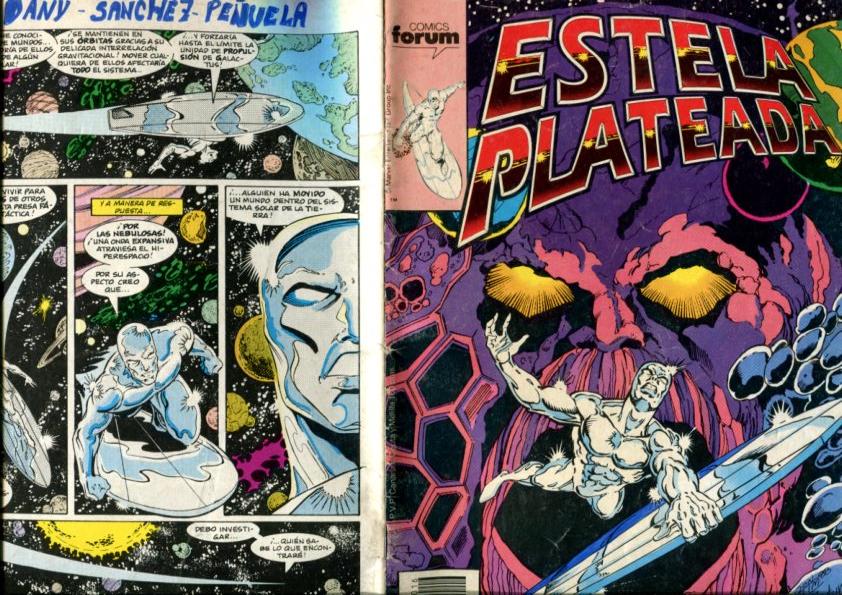 Estela Plateada volumen 1 numero 16: nombre dueño puesto pagina final en grande segun imagen