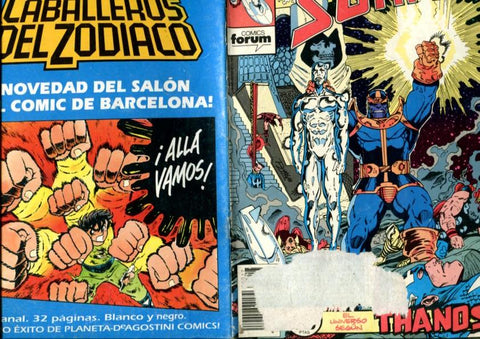 The Silver Surfer volumen 1 numero 17: El guantelete del infinito (cubierta con deterioro segun imagen)