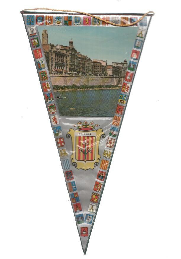 BANDERIN: LLEIDA/LERIDA - Vista desde el rio y escudo