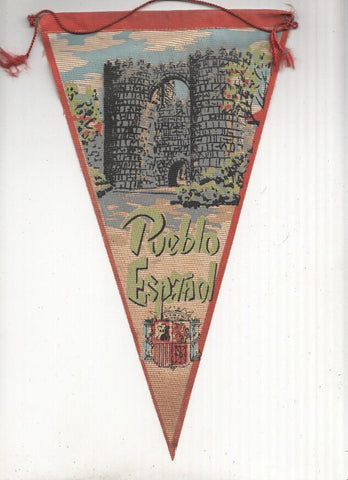 BANDERIN: BARCELONA - Ilustracion de la Entrada del POBLE ESPANYOL de Barcelona