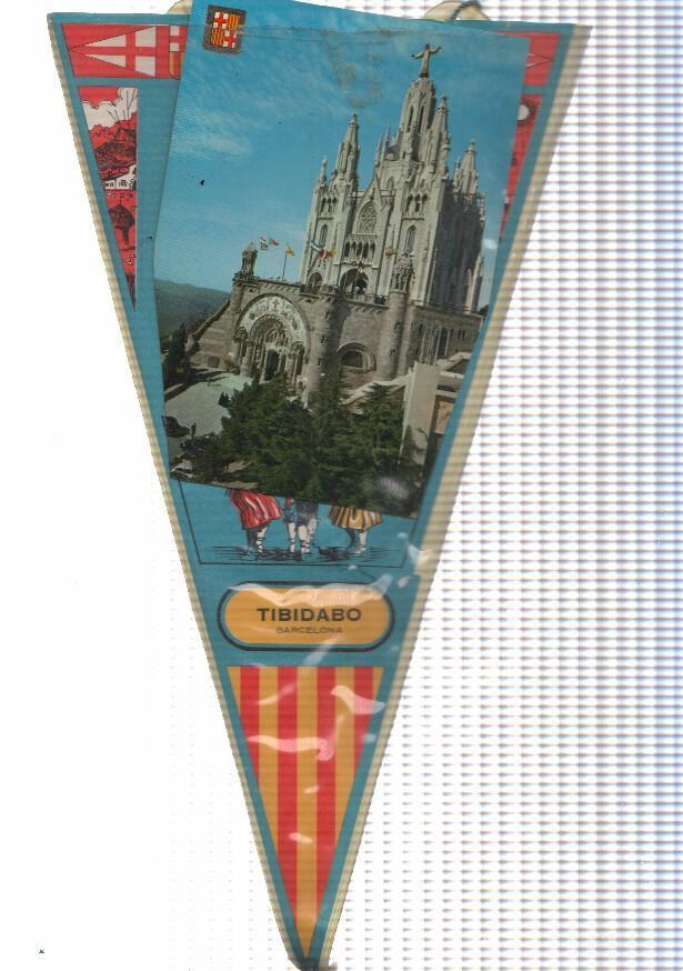 BANDERIN: BARCELONA - Imagen del Templo Expiatorio del Sagrado Corazon del TIBIDABO