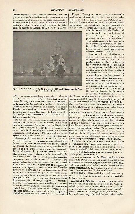 LAMINA ESPASA 16518: Batalla naval del 13 de julio de 1666