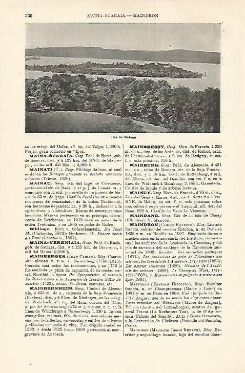LAMINA ESPASA 18533: Isla de Mainau