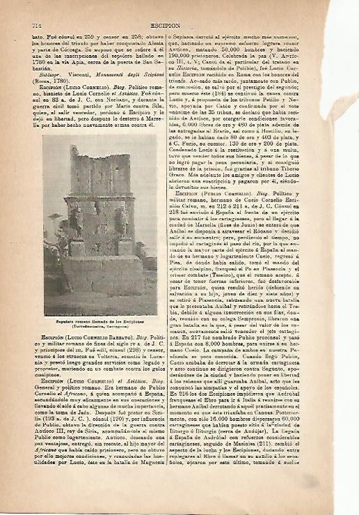 LAMINA ESPASA 18870: Torre de los Escipiones en Torredembarra Tarragona