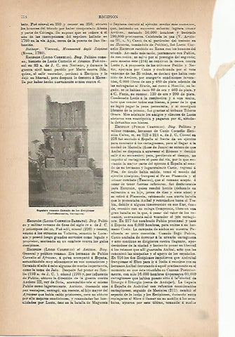 LAMINA ESPASA 18870: Torre de los Escipiones en Torredembarra Tarragona