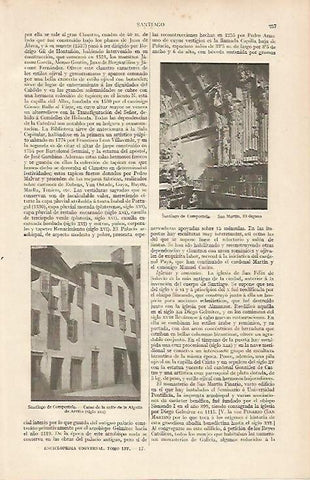 LAMINA ESPASA 19447: Santiago de Compostela