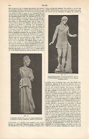 LAMINA ESPASA 11050: Trajes de la antigua Grecia