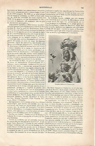 LAMINA ESPASA 8711: Virgen de Montserrat