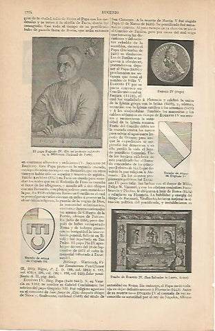 LAMINA ESPASA 7938: El Papa Eugenio IV