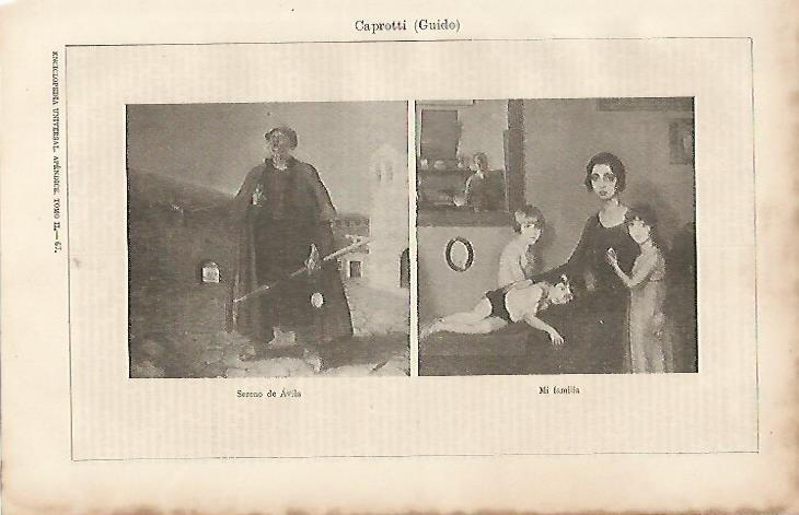 LAMINA ESPASA 8245: Sereno de Avila y Mi Familia por G. Caprotti