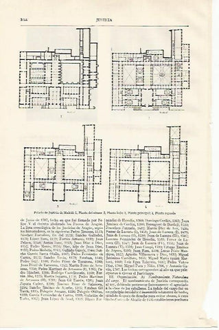 LAMINA ESPASA 21133: Planta del Palacio de Justicia de Madrid