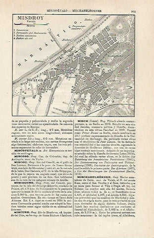 LAMINA ESPASA 24092: Plano de Misdroy en Alemania