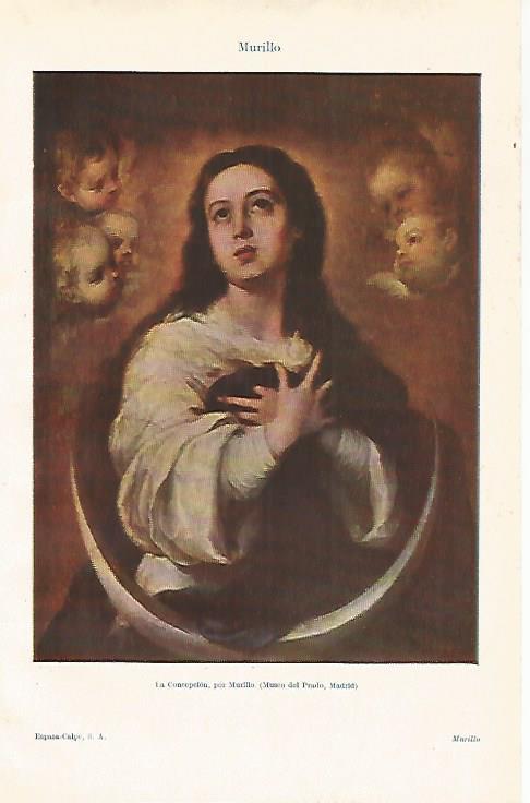 LAMINA ESPASA 24561: La Concepcion por Murillo