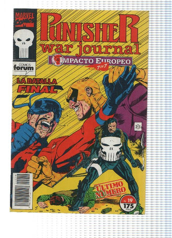 THE PUNISHER WAR JOURNAL, Volumen 1, Numero 19: Impacto Europeo 7 de 7 (Forum 1993)