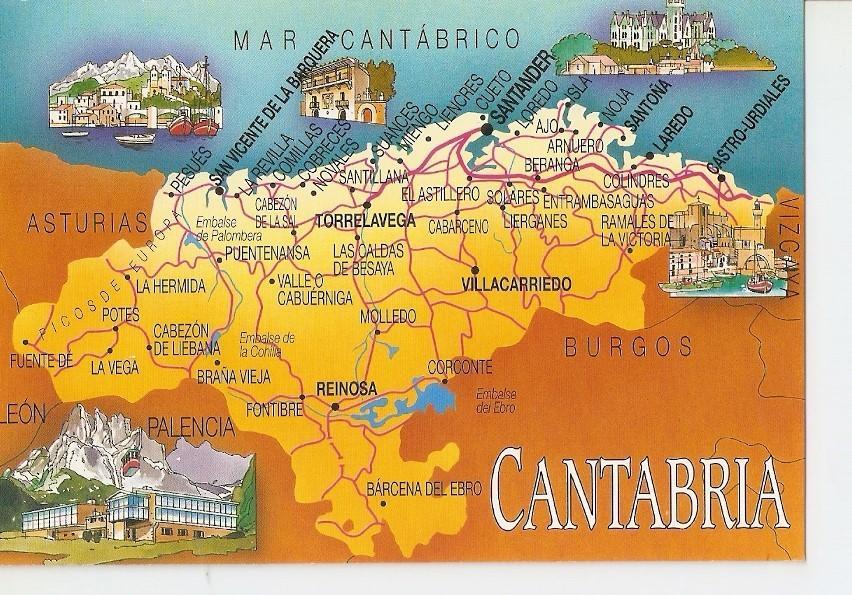 Postal 024109 : Cantabria. Dibujo original de Josep Opisso