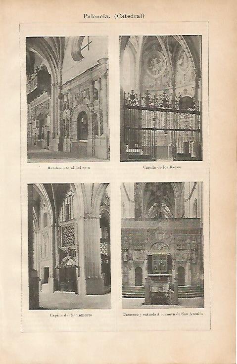 LAMINA ESPASA 1522: Catedral de Palencia