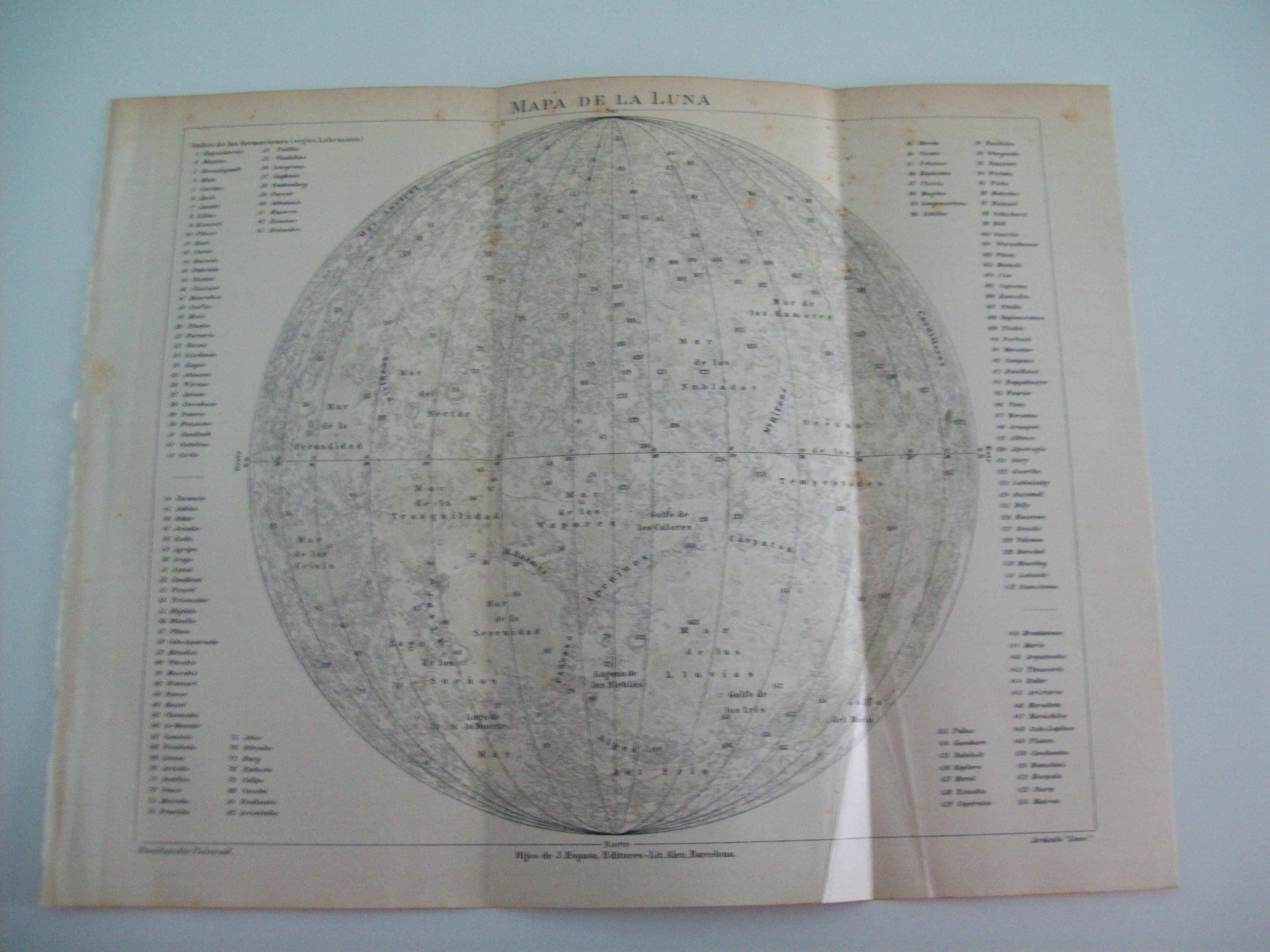 LAMINA ESPASA 1541: Mapa de la Luna