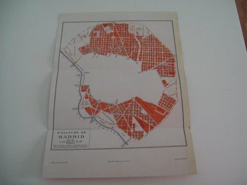 LAMINA ESPASA 1550: Plano del ensanche de Madrid