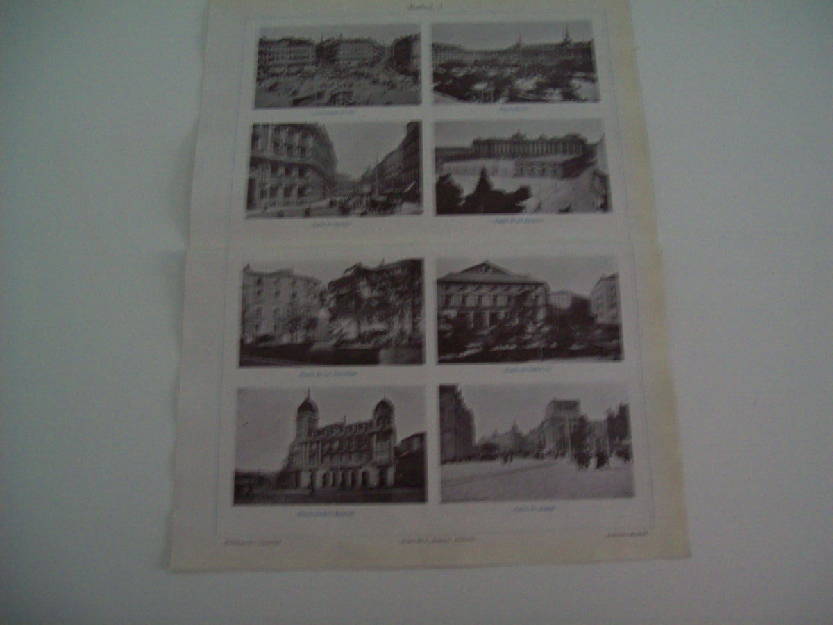 LAMINA ESPASA 1551: Edificios de Madrid