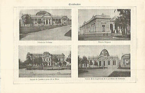 LAMINA ESPASA 15057: Vistas de Corrientes Argentina