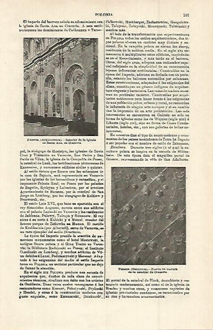 LAMINA ESPASA 15183: Iglesia de Santa Ana en Cracovia Polonia