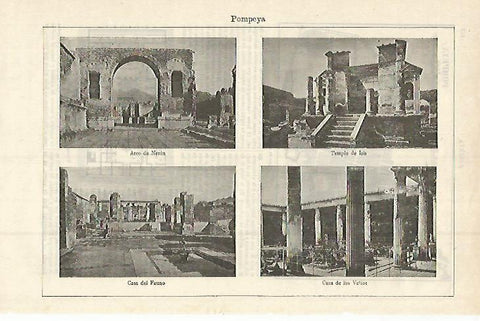 LAMINA ESPASA 15202: Vistas de Pompeya