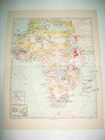 LAMINA ESPASA 15361: Mapa geologico de Africa