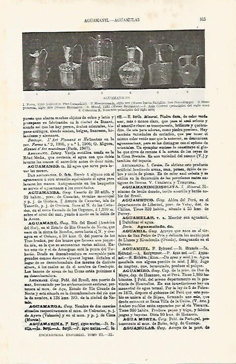 LAMINA ESPASA 15426: Aguamaniles de Europa