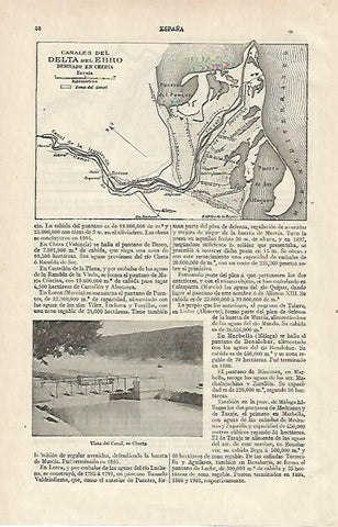 LAMINA ESPASA 15534: Canales del Delta del Ebro