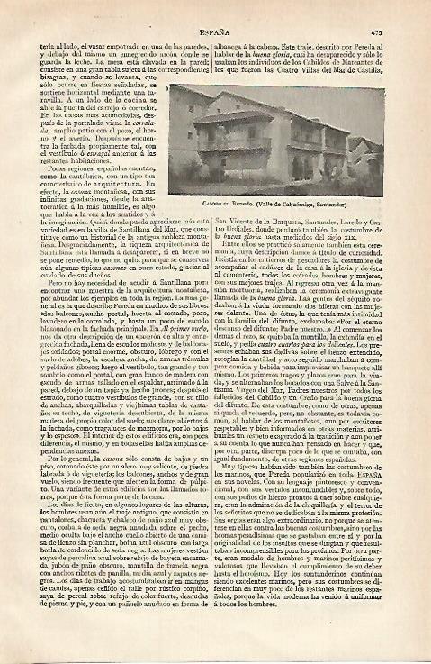 LAMINA ESPASA 15651: Casona en Renedo Cantabria