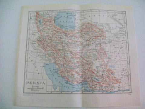 LAMINA ESPASA 15791: Mapa de Persia (Iran)