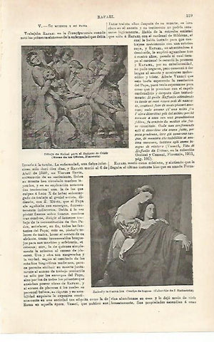 LAMINA ESPASA 15906: Dibujo de Rafael para el Entierro de Cristo