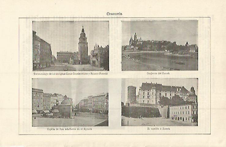 LAMINA ESPASA 15148: Vistas de Cracovia Polonia