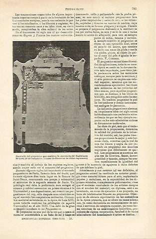 LAMINA ESPASA 15741: Ejecutoria del Regimiento de Leon 38 de Infanteria
