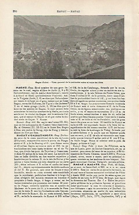 LAMINA ESPASA 15911: Vista de Ragaz Suiza