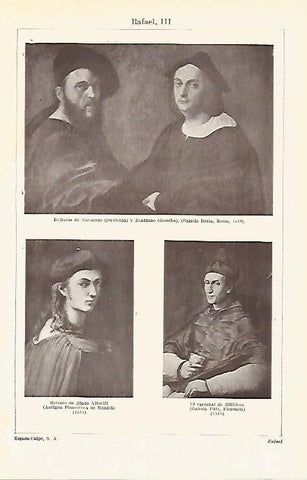 LAMINA ESPASA 15901: Retratos pintados por Rafael