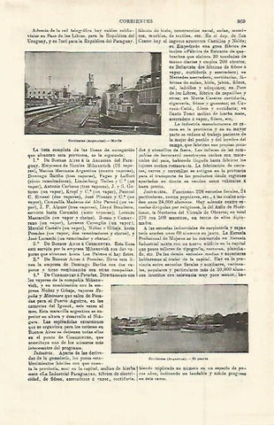 LAMINA ESPASA 15059: Muelle de Corrientes Argentina