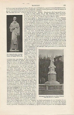 LAMINA ESPASA 15918: Monumento a San Raimundo