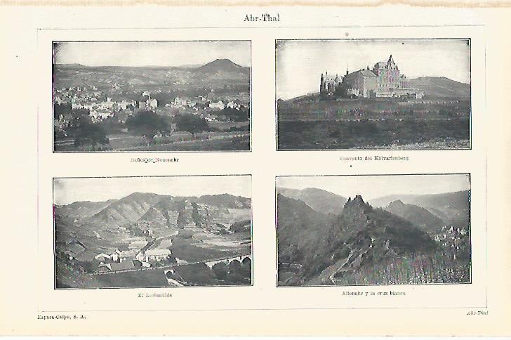 LAMINA ESPASA 15470: Vistas de Ahr Thal