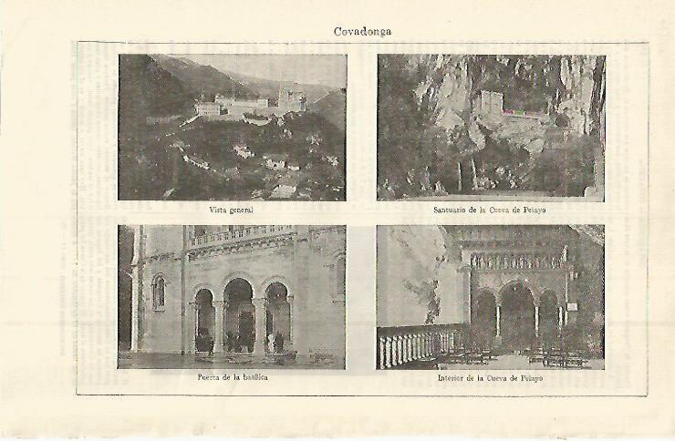 LAMINA ESPASA 15136: Vistas de Covadonga