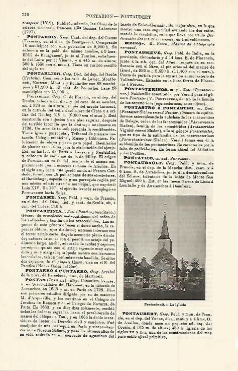 LAMINA ESPASA 15224: Iglesia de Pontaubault Francia