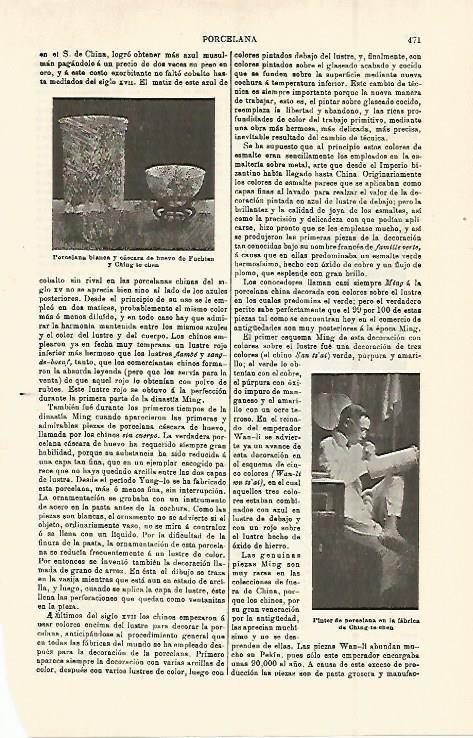 LAMINA ESPASA 15261: Porcelana china