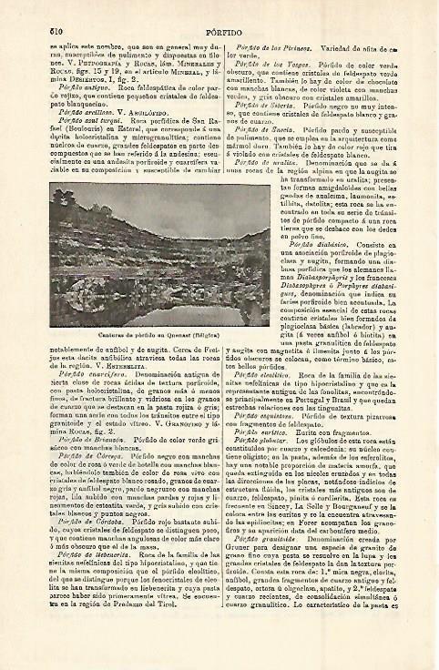 LAMINA ESPASA 15275: Canteras de porfido en Belgica