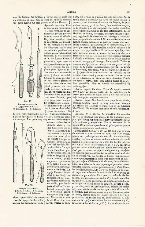 LAMINA ESPASA 15457: Agujas de cirugia