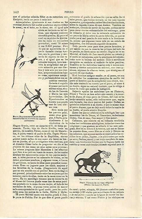 LAMINA ESPASA 15779: Representaciones de perro