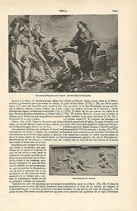 LAMINA ESPASA 15850: La pesca milagrosa por Crayer