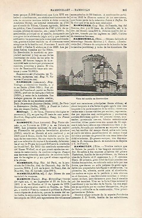 LAMINA ESPASA 15931: Castillo de Rambouillet Francia